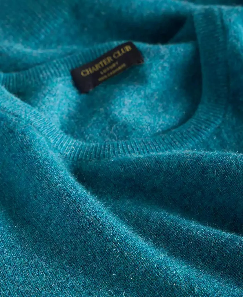 Charter Club 100% Cashmere Women's Long-Sleeve Crewneck Sweater, Created for Macy's 4