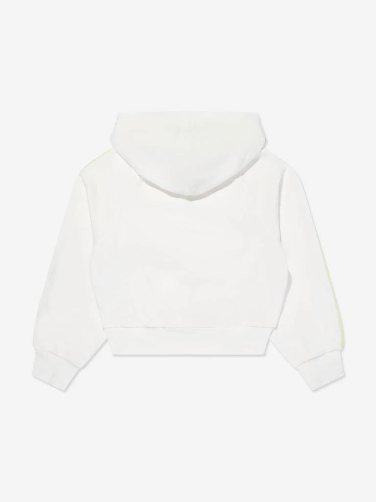 Converse Converse Girls Half Zip Boxy Utility Hoodie in Ivory 2