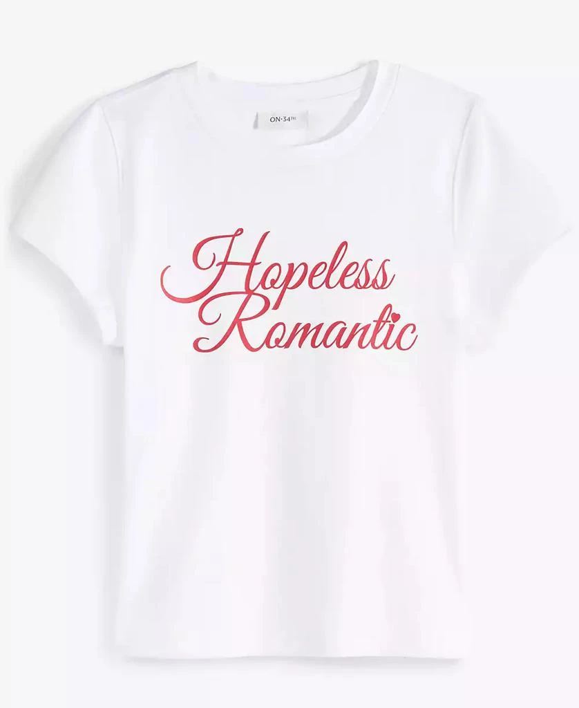 On 34th Women's Hopeless Romantic Graphic T-Shirt, Exclusively at Macy's 5