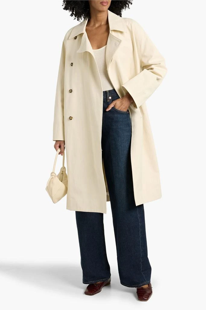 Loulou Studio Alex double-breasted cotton coat 2