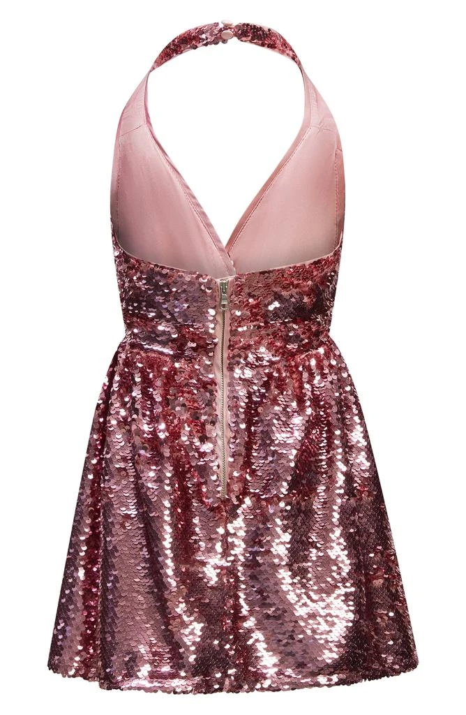 Bardot Kids' Azalea Sequin Halter Party Dress 5
