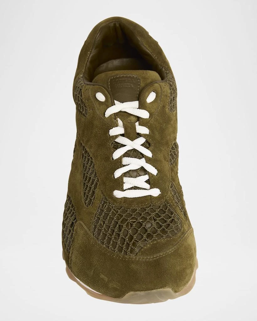 Bottega Veneta Orbit Suede Mesh Runner Sneakers 6