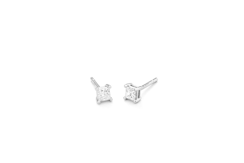 Mozafarian Gold and diamond stud earrings