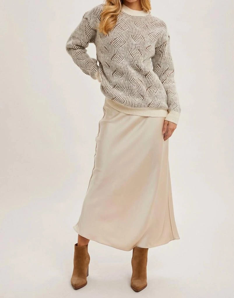 Bluivy Bluivy - Geo Crew Neck Knit Sweater 5