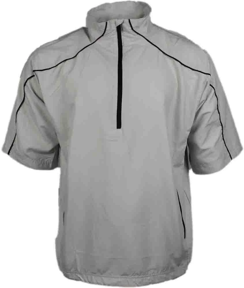 Page & Tuttle Free Swing Peached Short Sleeve Half-Zip Windbreaker Pullover 1