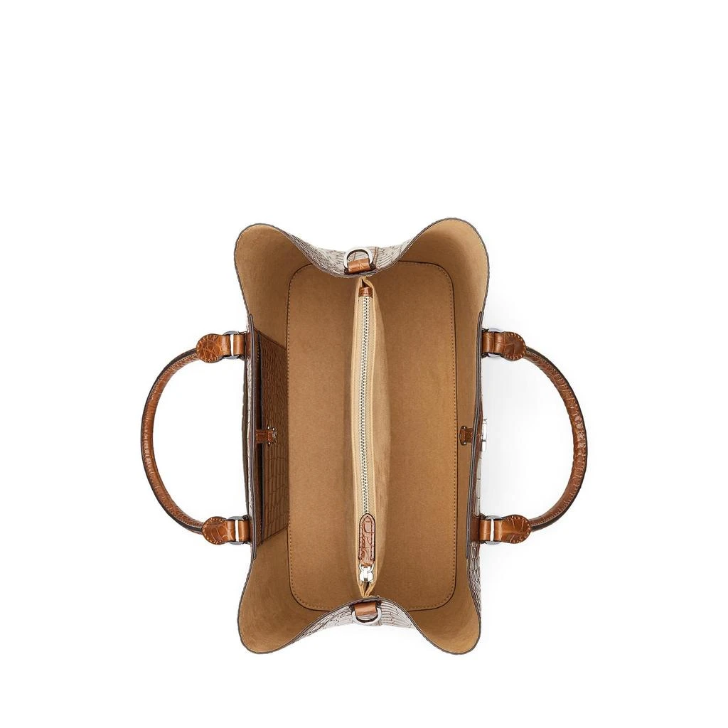 Ralph Lauren Embossed Leather Large Marcy Satchel 3
