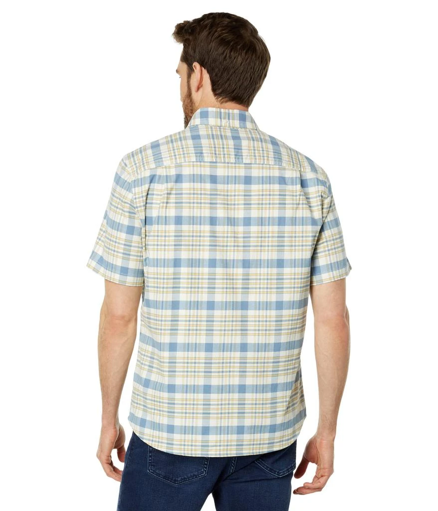L.L.BEAN Comfort Stretch Oxford Short Sleeve Slightly Fitted Plaid 2