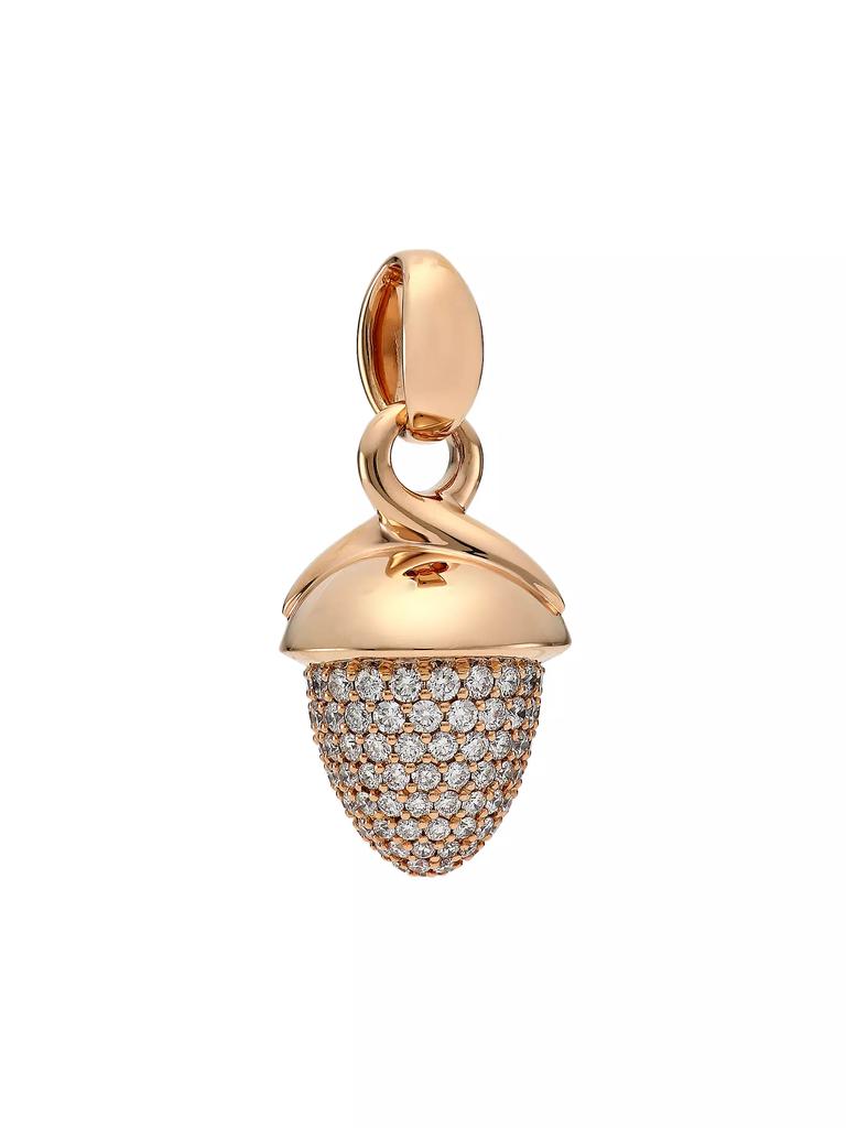 Tamara Comolli Mikado Bouquet 18K Rose Gold & Diamond Pavé Acorn Pendant