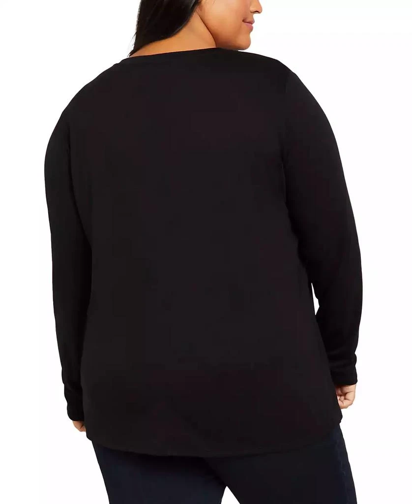 Motherhood Maternity Plus Size Crewneck Nursing T-Shirt 2