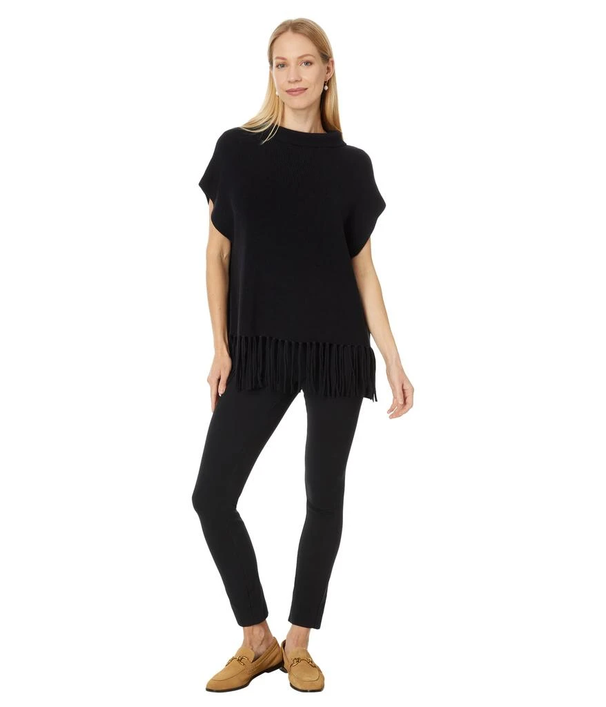 Elliott Lauren Modal Knits - Sleeveless Turtleneck Sweater with Fringe detail 4