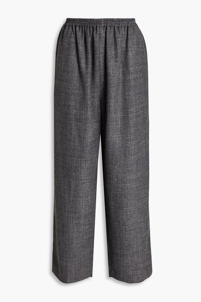 Eskandar Mélange alpaca-blend wide-leg pants