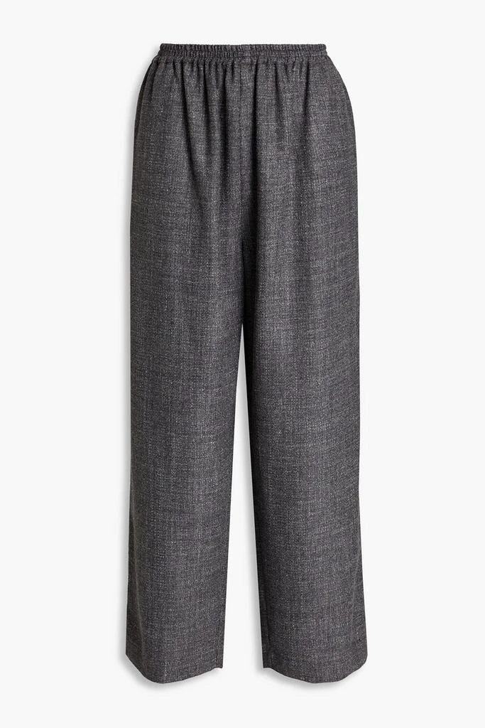 Eskandar Mélange alpaca-blend wide-leg pants 1