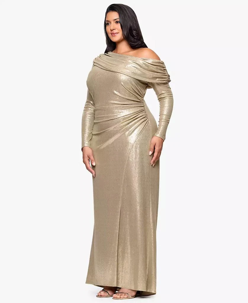 Shop Plus Size Asymmetrical Neck Gown on Sale at BeyondStyle  Get 51% Off Plus  Size Asymmetrical Neck Gown with Limited-Time Flash Deals, Exclusive  Discounts, and Special Offers. Enjoy Unbeatable Savings on