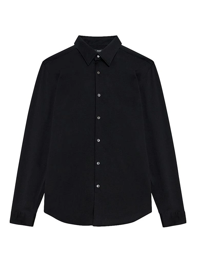 Theory Men's Sylvain Structure Knit Shirt - Olympic - Size XXL