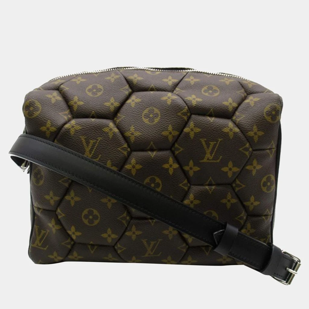 Louis Vuitton Louis Vuitton Brown Canvas Monogram Macassar Hexagon Neo Trocadero Crossbody Bag 1