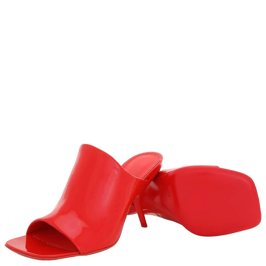 Salvatore Ferragamo Red Calfskin Open-Toe Slide Sandals 2