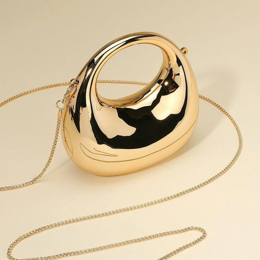 FASHNZFAB Modern Round Hardcase Mini Clutch Bag Crossbody Bag 2