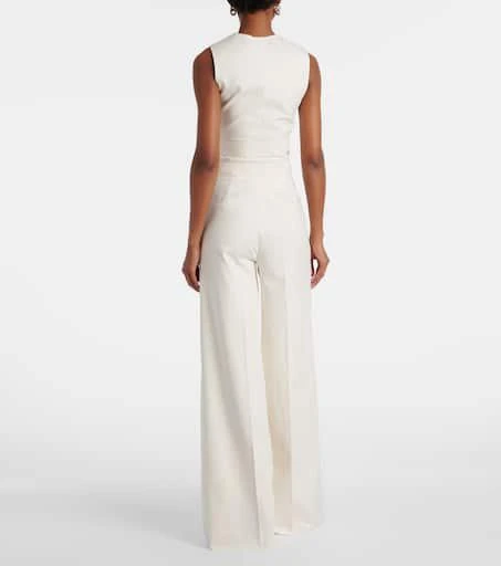 Max Mara Finish cotton-blend wide-leg pants 3