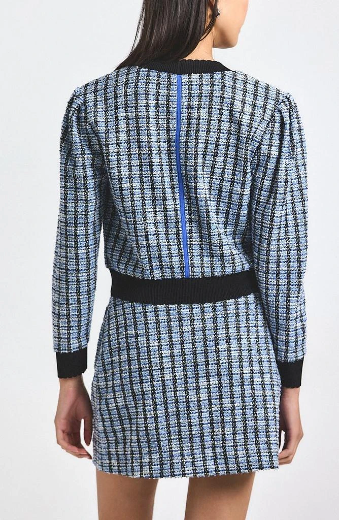 Derek Lam Metallic Tweed Knit Cardigan 2