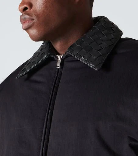 Bottega Veneta Intrecciato leather-trimmed down jacket 5