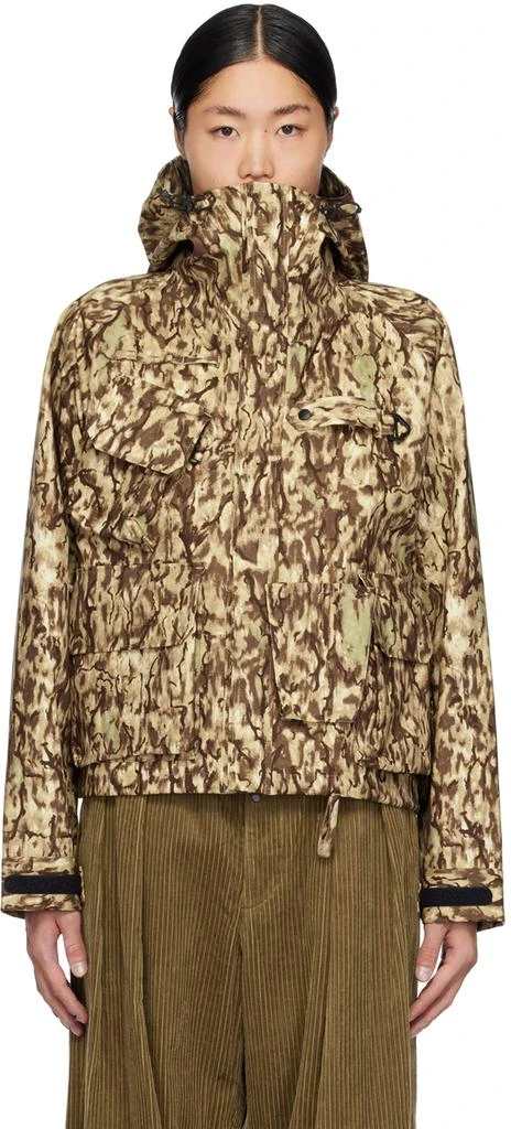 South2 West8 Brown & Khaki River Trek Jacket - Jackets - BeyondStyle