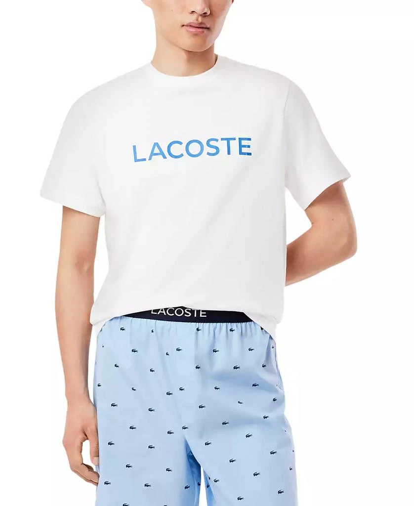 Lacoste Men
s Crewneck Logo Pajama T-Shirt 1