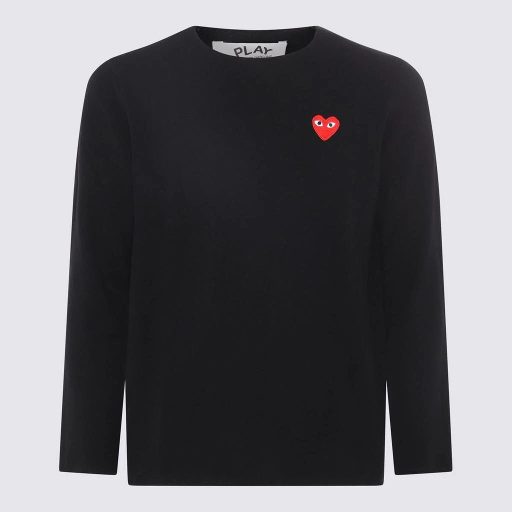 Comme des Garcons Comme Des Garçons Play Black Wool Sweatshirt 1
