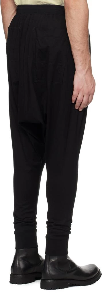 Julius Black Drop-Crotch Runner Sweatpants 3