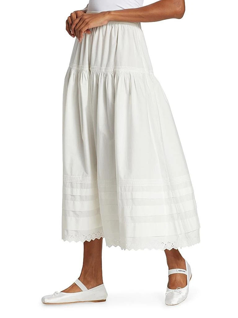 DÔEN Sebastiane Tiered Cotton Maxi Skirt 4