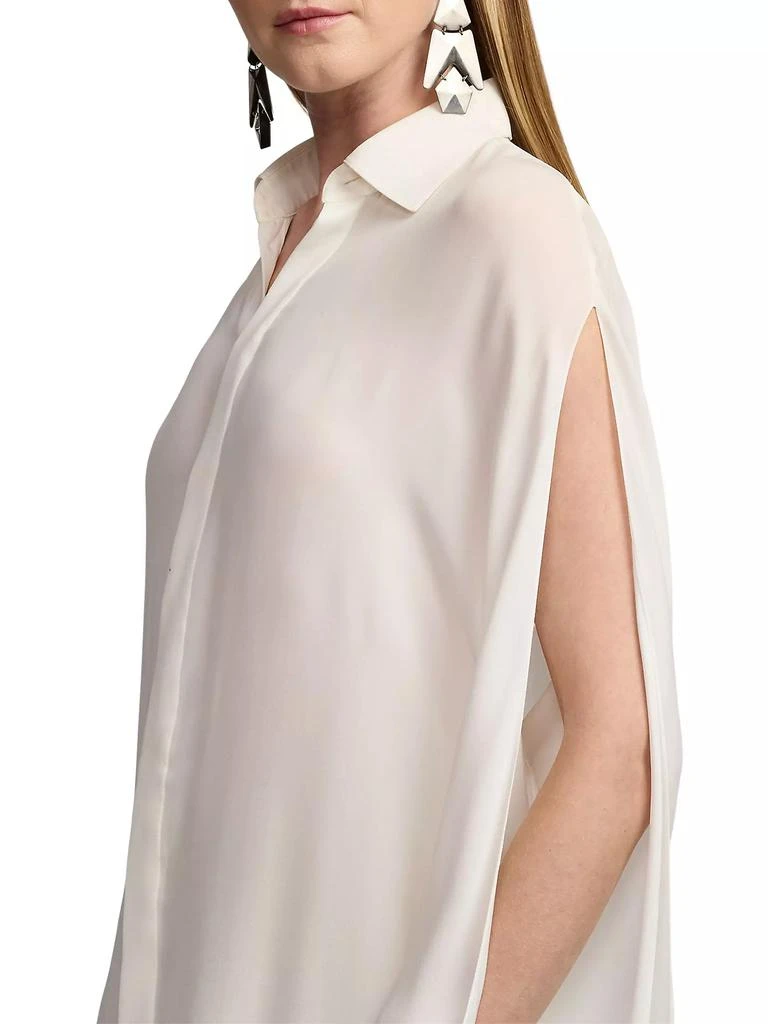 Ralph Lauren Karen Silk Georgette Blouse 6