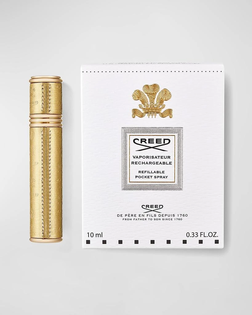 Creed Empty Gold Refillable Pocket Spray Case, 0.33 oz. 2
