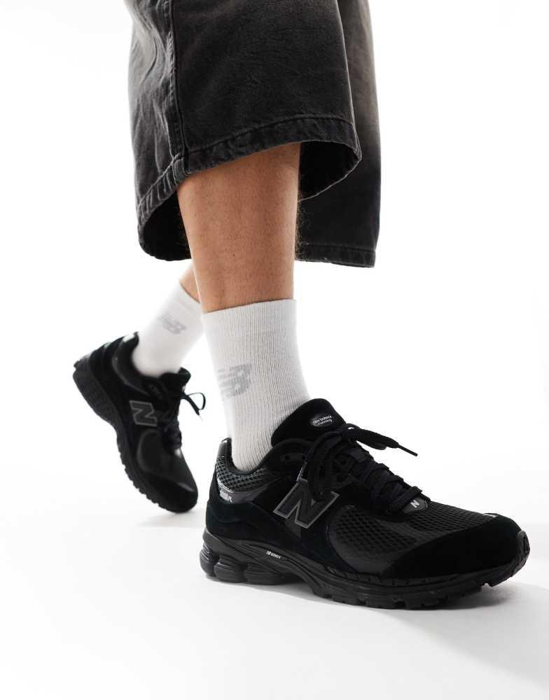 靴 New Balance 2002R \"Triple Black\" 27 New Balance 2002R 'Triple Black Suede' - New Balance