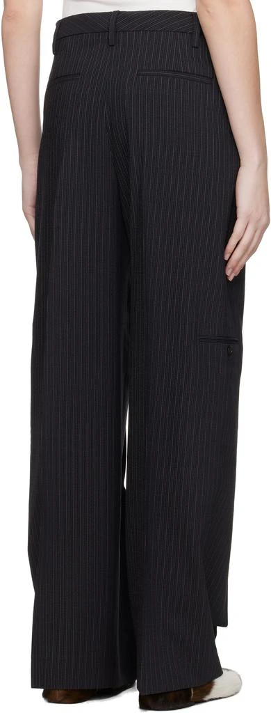 Acne Studios Black Tailored Pinstripe Trousers 3