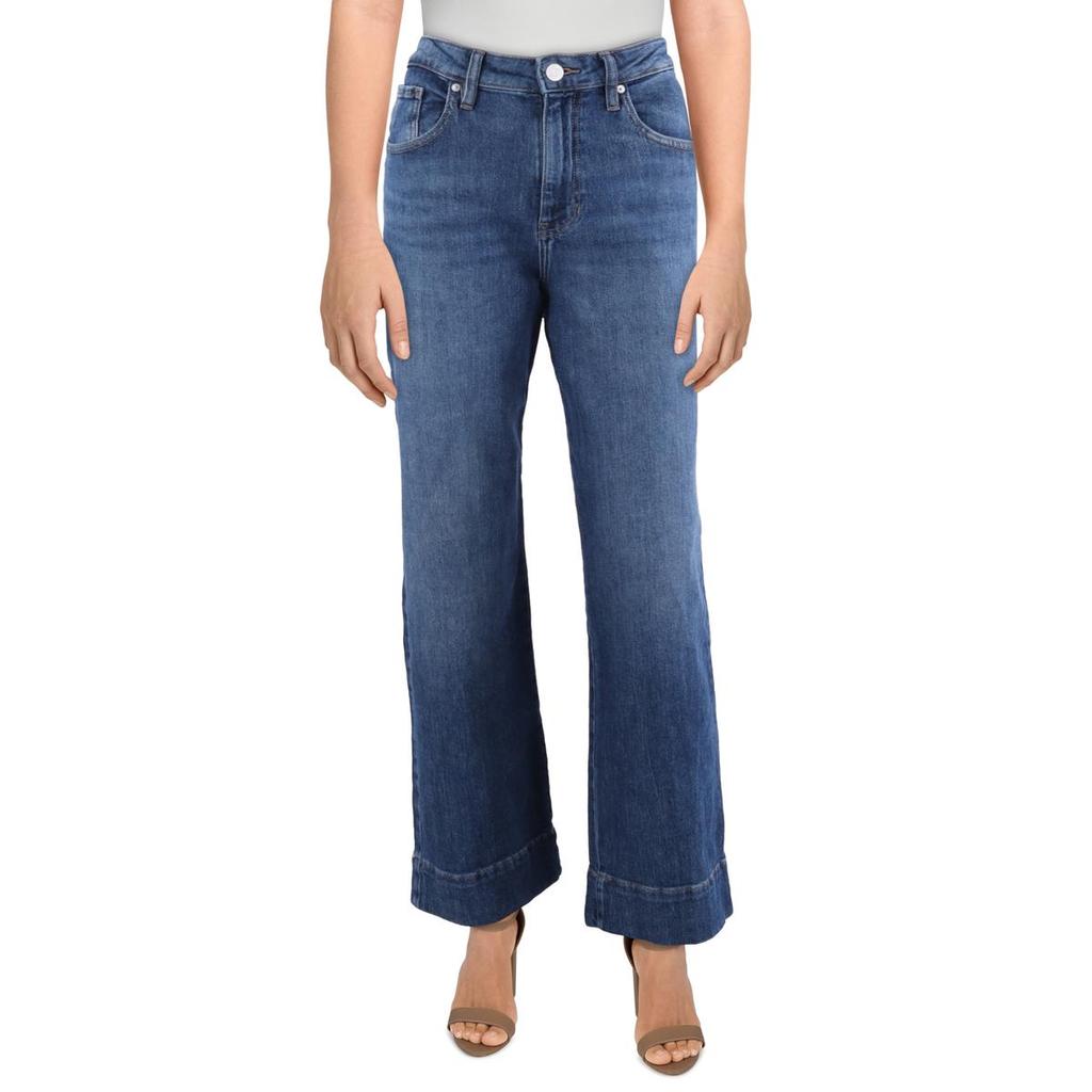 Jag Jeans Sophia Wide Leg Womens High Rise Med Wash Wide Leg Pants