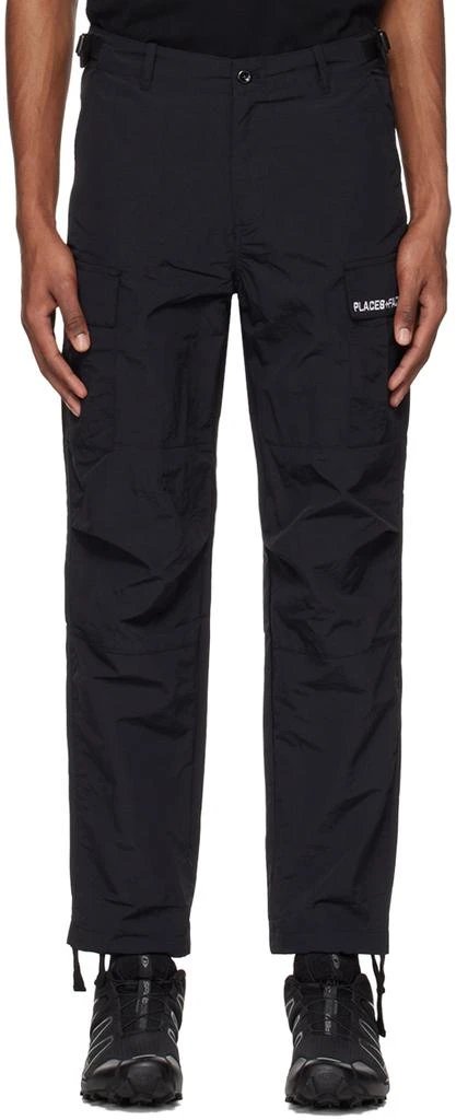 PLACES+FACES Black Cinch Belt Cargo Pants 1