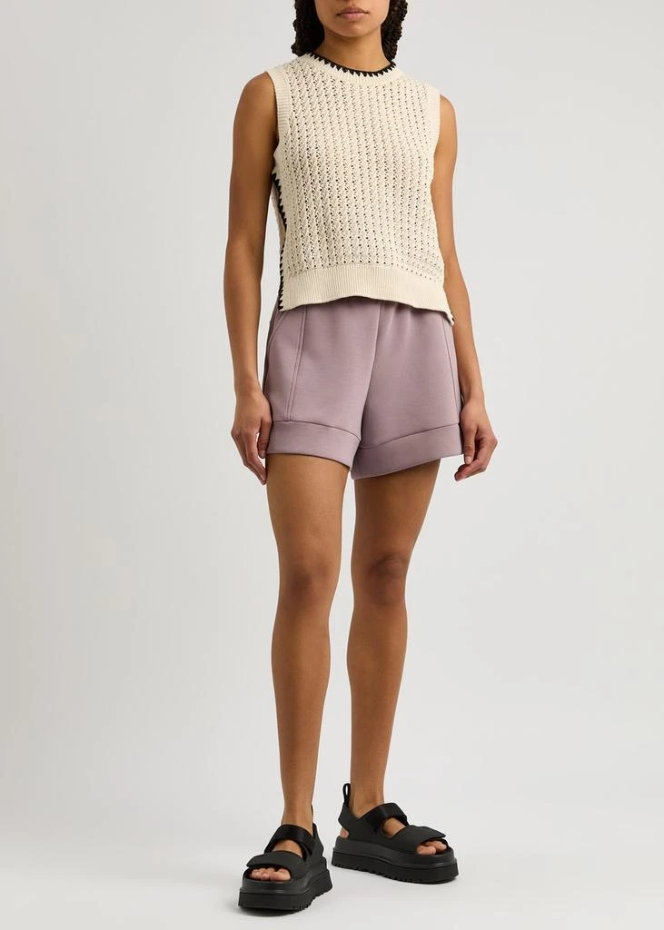 Varley Delaney open-knit cotton vest  4