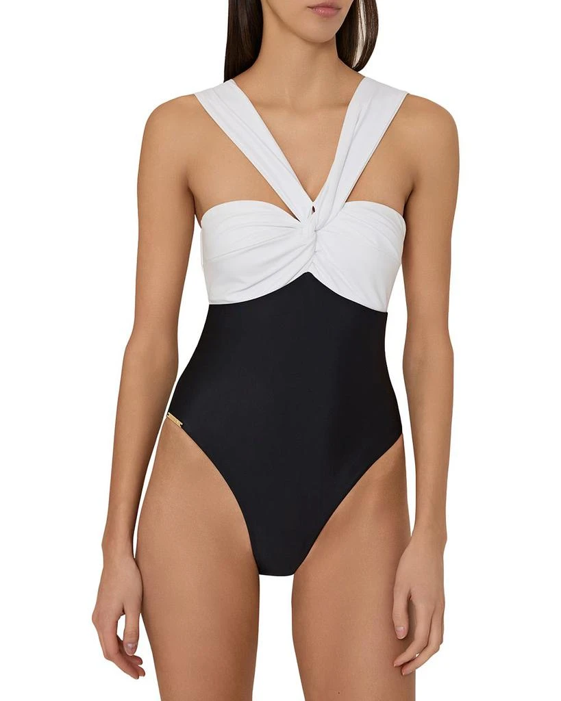 Milly Betsy Color Block One Piece Swimsuit 1