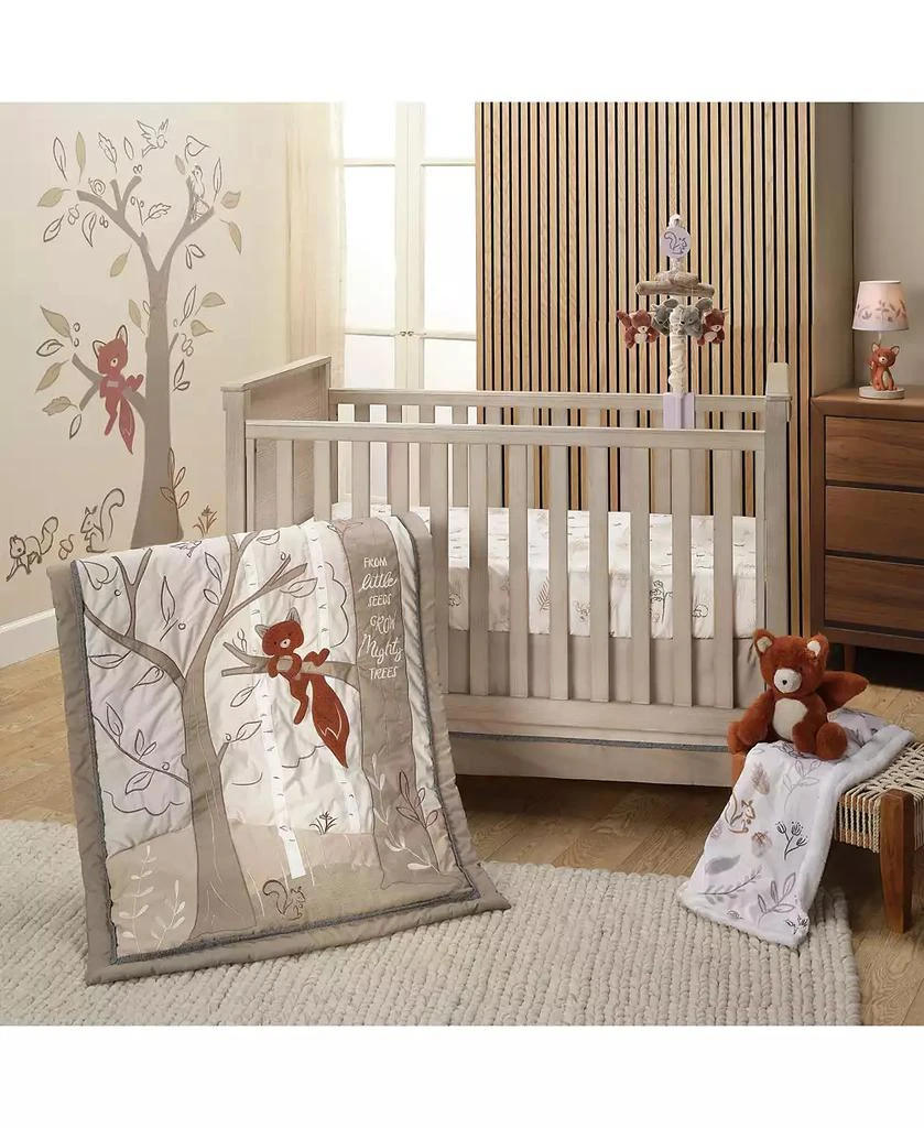 Lambs 
Ivy Treetop Fox Woodland Tree Nursery 3-Piece Baby Crib Bedding Set