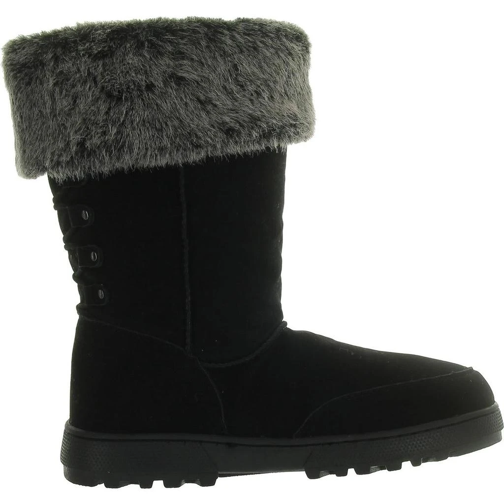 Rampage Womens Faux Leather Faux Fur Winter & Snow Boots 2