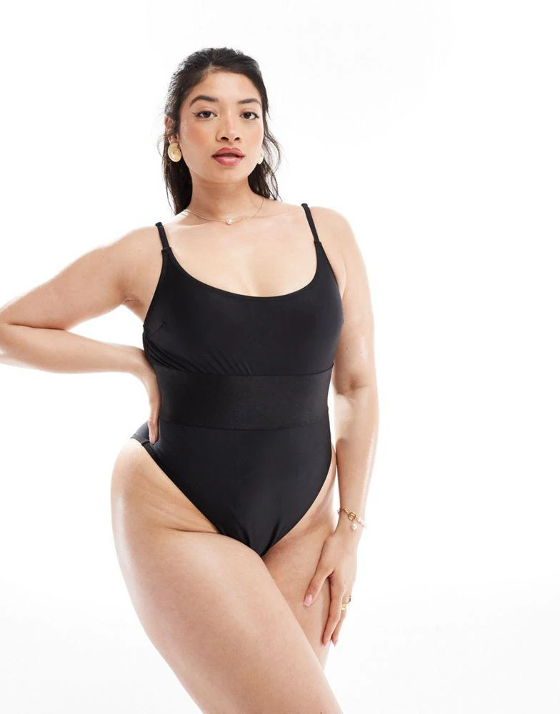 We Are We Wear We Are We Wear Plus Debbie swimsuit in black 1