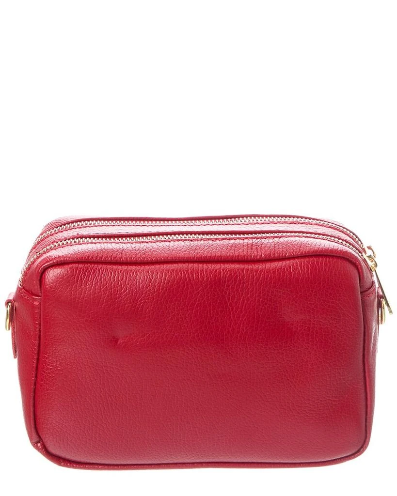Persaman New York Sandra Leather Metallic Clutch 2
