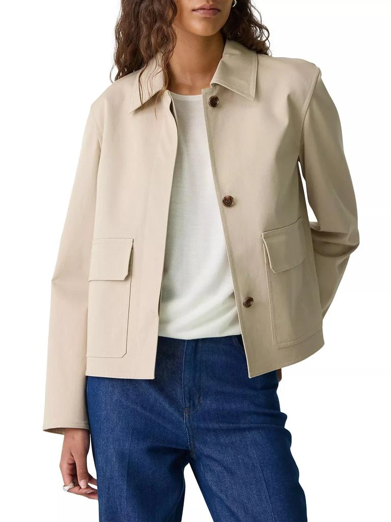 Theory Cotton Boxy Patch Jacket 3
