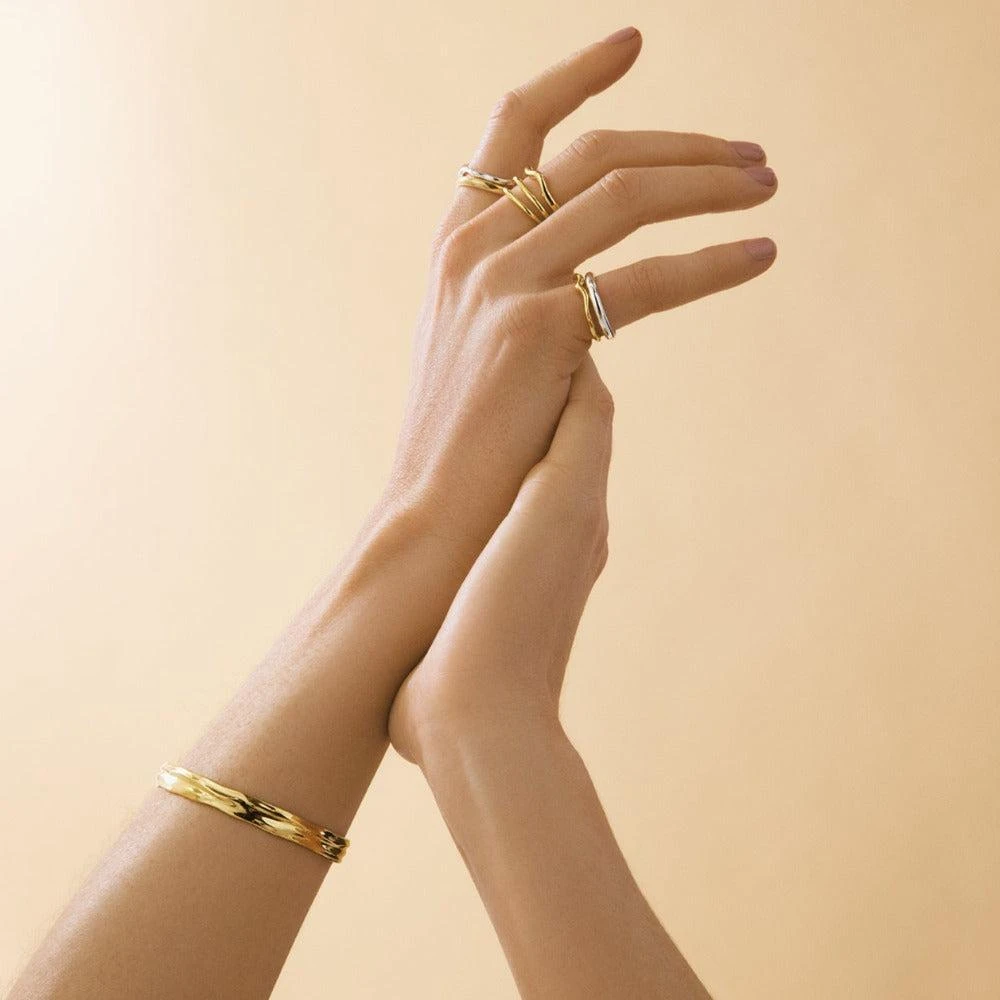 Orelia London Organic Molten Bangle 4