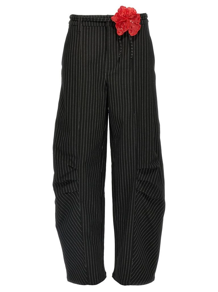 ROTATE Birger Christensen Rotate Birger Christensen Pinstriped 'Cargo' Pants 1