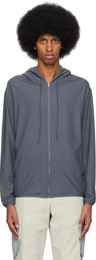 Post Archive Faction SSENSE Exclusive Gray 5.0 Center Hoodie 1