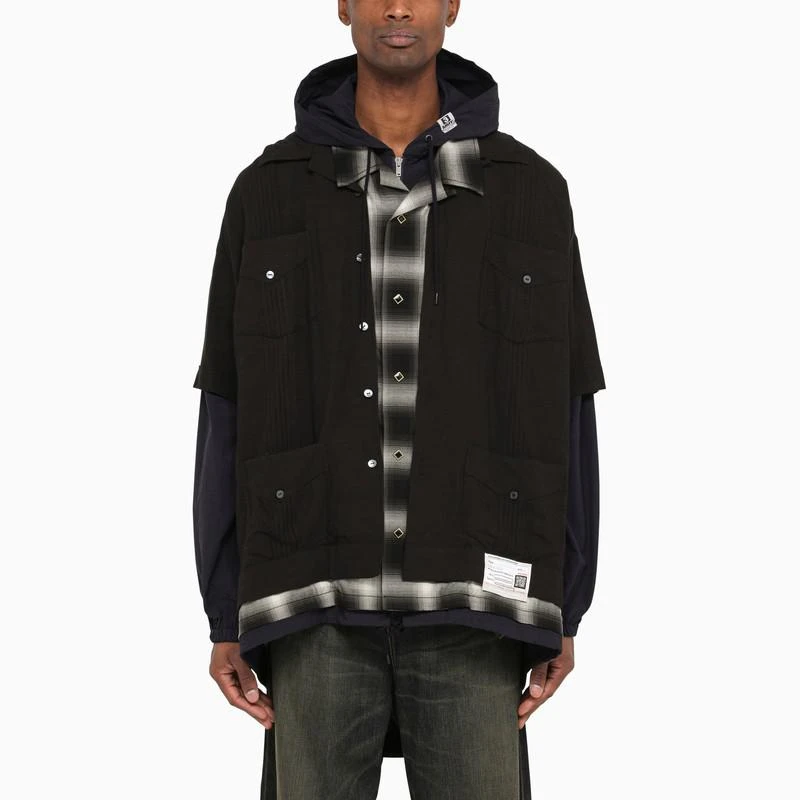 Maison MIHARA YASUHIRO Three-layer hooded shirt 1