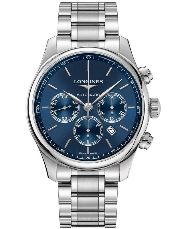 Longines Longines Master Collection Automatic 44mm Chronograph Blue Dial Stainless Steel Men's Watch L2.859.4.92.6