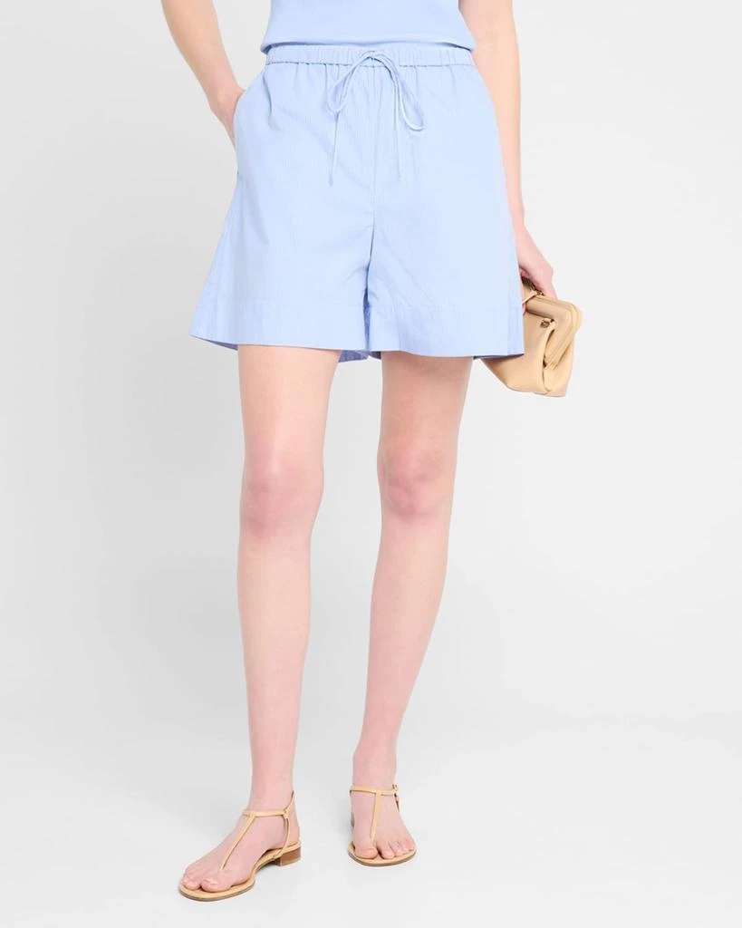 BY MALENE BIRGER Ifeion Striped Organic Cotton Shorts 4
