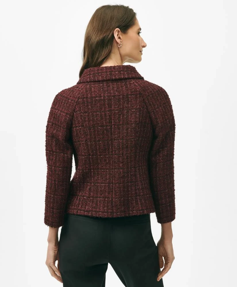 Brooks Brothers Cropped Jacket in Cotton-Wool Blend Boucle 4