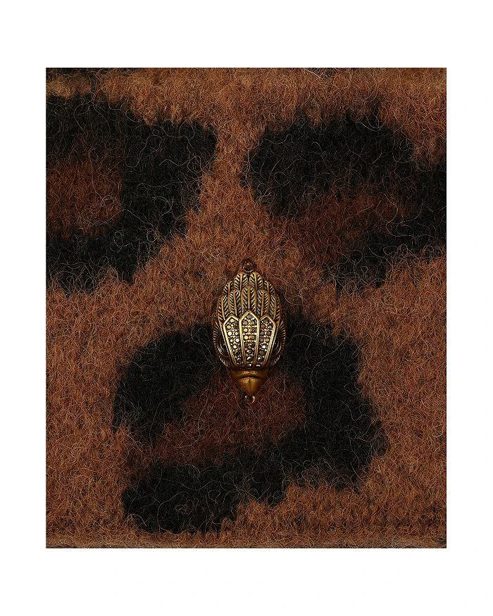 Kurt Geiger Fuzzy Leopard Print Beanie - Hats - Free  display picture 1